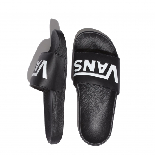 Black slide best sale on vans