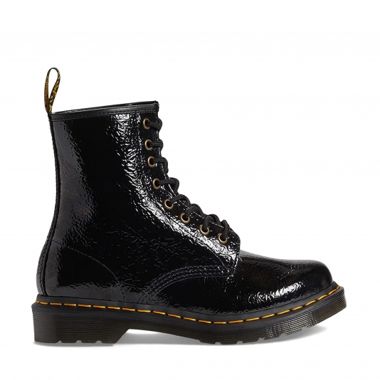 Patent shop boots black