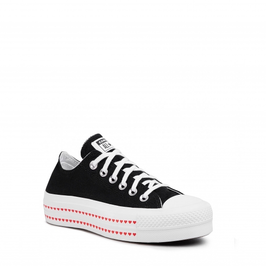 Chuck Taylor All Star OX Platform Love Fearlessly Black/University Red/White