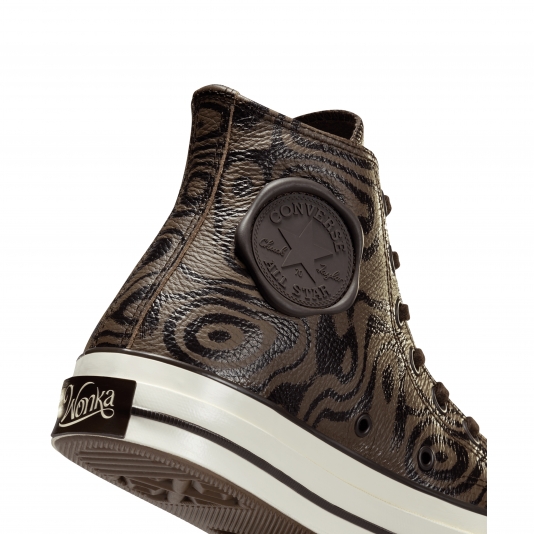 Chuck Taylor Vintage 70 Wonka Chuck Chocolate Swirl HI Brown/Tan/Egret