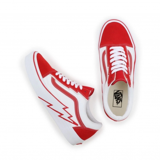 Old Skool Bolt 2 Tone Red/True White