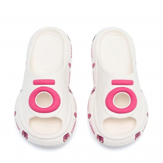 OCloud 004 Slides X Disney/Pixar Collection Lotso White/Pink