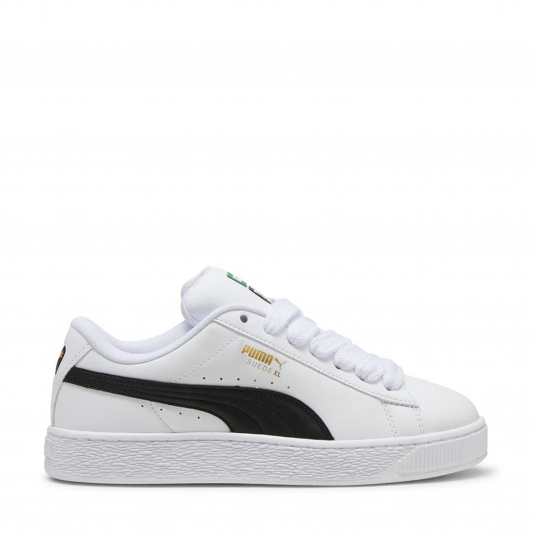 Suede XL White/Black Leather