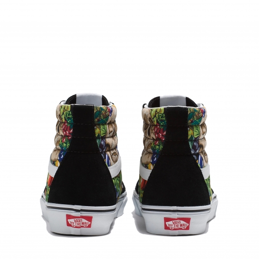 Sk8 HI Fruit Skull Black White