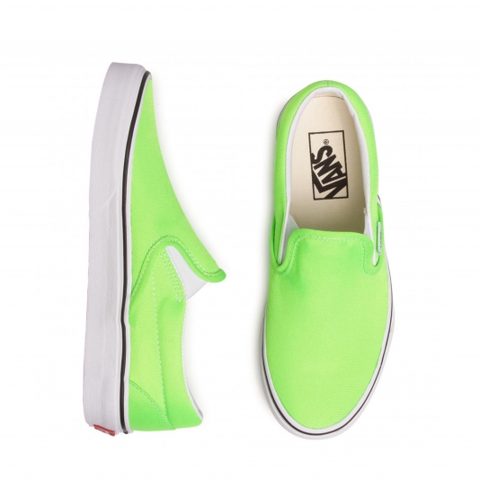 Slip-On Classic Neon Green Gecko/True White