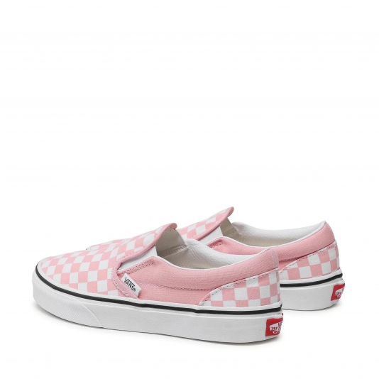 Slip-On Classic Checkerboard Pink/True White