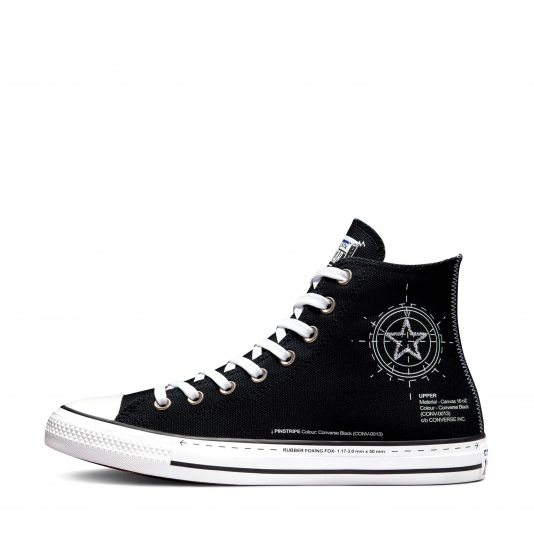 Chuck Taylor All Star Blueprint HI Black/High Risk Red