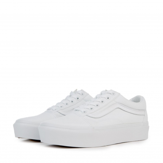 Old Skool Platform Mono True White