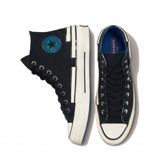 Converse grey deals blue