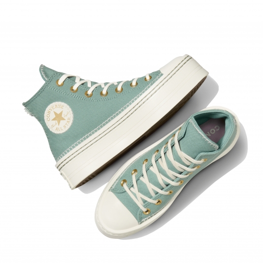 Chuck Taylor All Star Platform Modern Crafted Stitching HI Herby/Egret/Egret