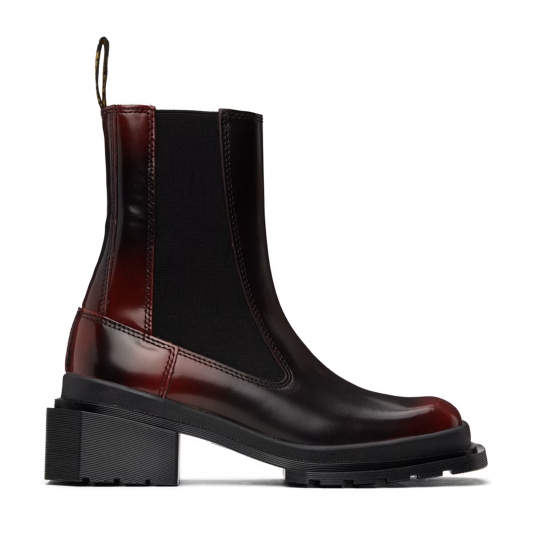 Chelsea Maybole Square Toe Black / Cherry Red Arcadia