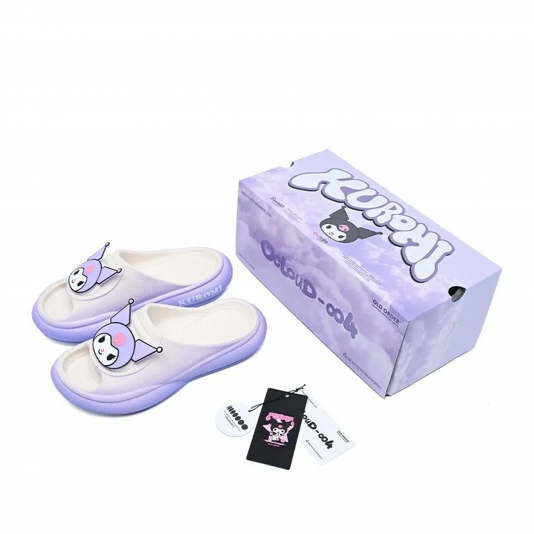 OCloud 004 Slides X Sanrio Kuromi Purple Lama