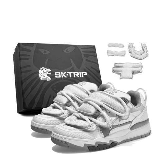 Sk-Trip White/Grey