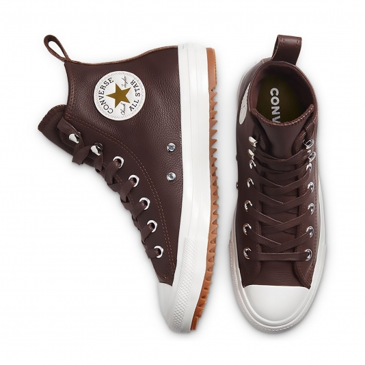 Converse on sale leather chocolate