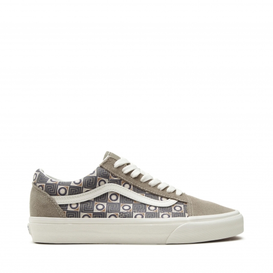 Old Skool Patchwork Geo Trek Grey/White