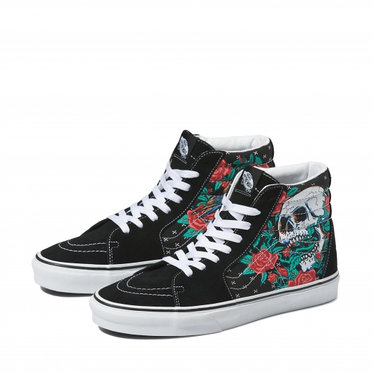 Rose vans cheap black