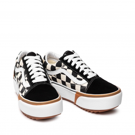 Old Skool Stacked Black/White/Checkerboard