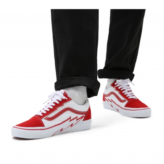 Old Skool Bolt 2 Tone Red/True White