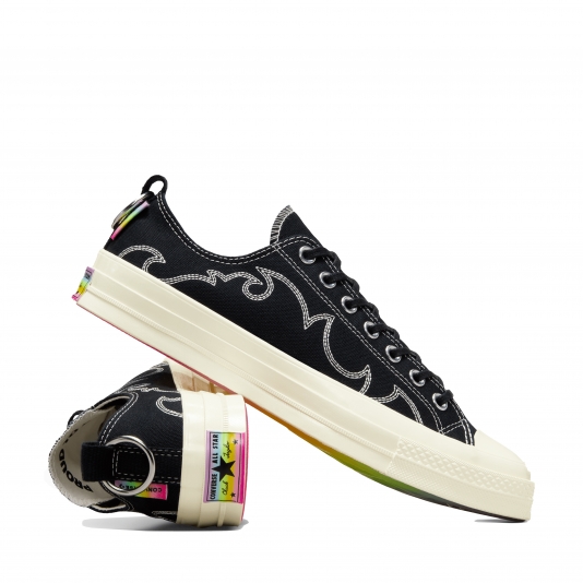 Chuck Taylor Vintage 70 Pride OX Black/Egret/Chaos Fuschia