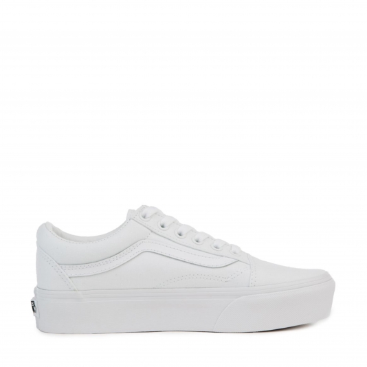 Old Skool Platform Mono True White