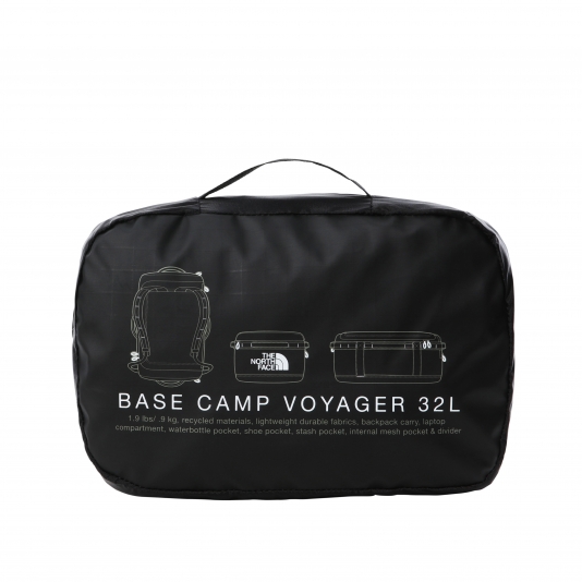 Base Camp Voyager Duffel Black/White - 32L