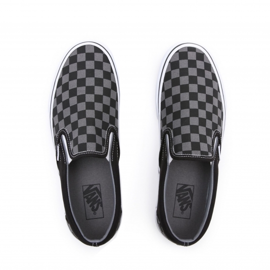 Slip-On Classic Checkerboard Black/Pewter