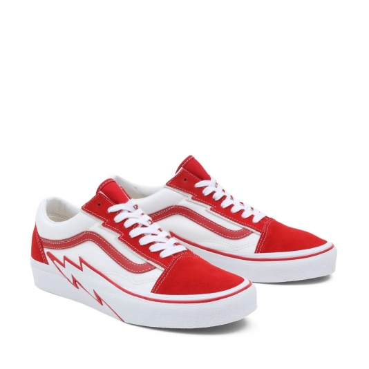 Old Skool Bolt 2 Tone Red/True White