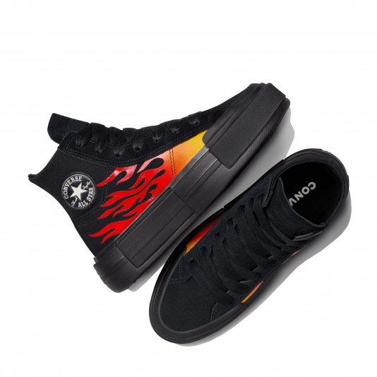 Chuck Taylor All Star Cruise Flames HI Black/Enamel Red