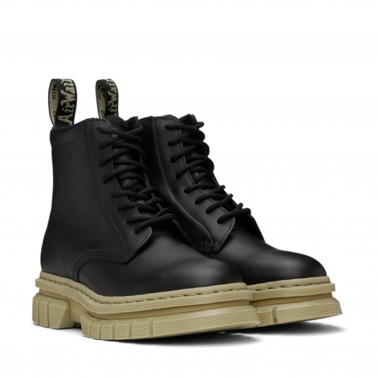 Boots Rikard Contrast Black Polished Lucido