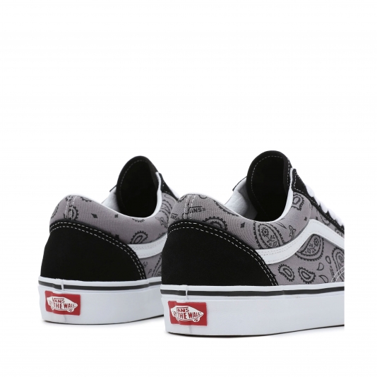 Old Skool Paisley Grey/White