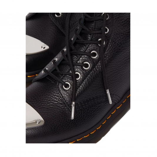 1460 Zip Toe Plate Lunar Black Milled Nappa