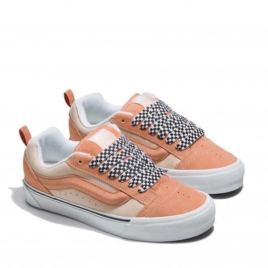 Peach shop suede vans