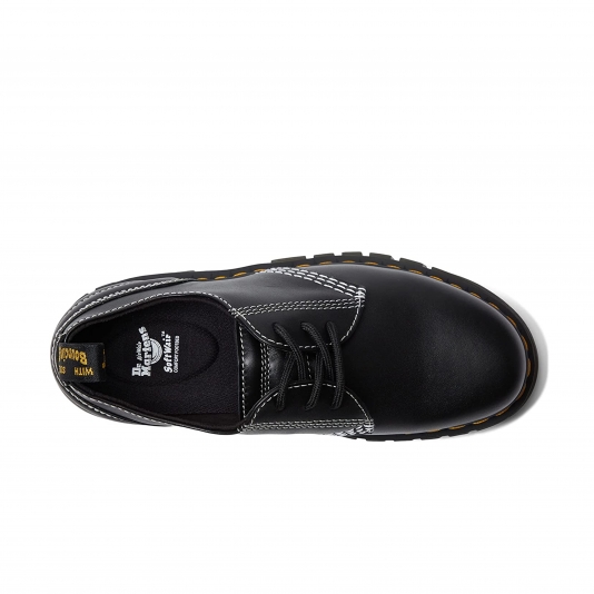 Shoes Audrick Platform White Stitch Black Nappa Lux