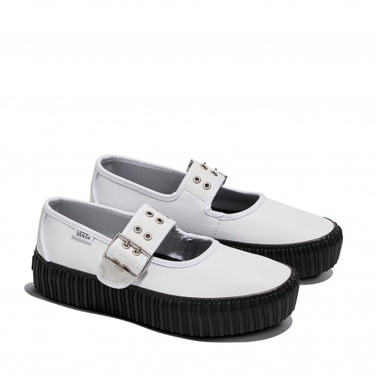 Mary Jane Creeper Grunge Ballet White/Black