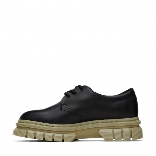 Shoes Rikard Contrast Black Polished Lucido