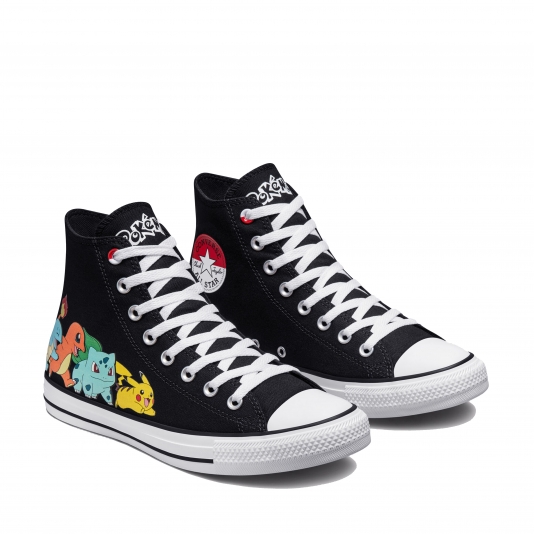 Chuck Taylor All Star X Pokemon First Partners HI Black/Multi/White