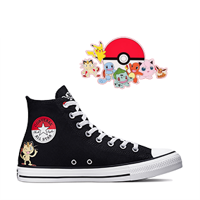 Chuck Taylor All Star X Pokemon First Partners HI Black/Multi/White