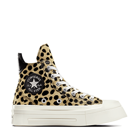 Chuck Taylor Vintage 70 De Luxe Squared Pony Hair HI Gold/Black/White