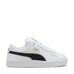 Suede XL White/Black Leather