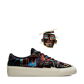 Skid Grip X Jean-Michel Basquiat OX Black/Multi/Egret