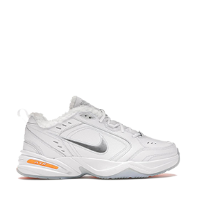 Air Monarch 4 Snow Day White/Metallic Silver/Orange