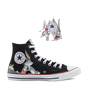 Chuck Taylor All Star X 80Th Anniversary Bugs Bunny's Mischiefs HI Black/Multi/White