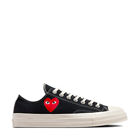Chuck Taylor Vintage 70 X Comme des Garcons PLAY Single Heart OX HI Black/Red/Egret