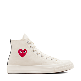 Chuck Taylor Vintage 70 X Comme des Garcons PLAY HI Milk/Red/Black