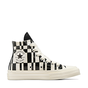 Chuck Taylor Vintage 70 Checkered HI Egret/Black/Egret