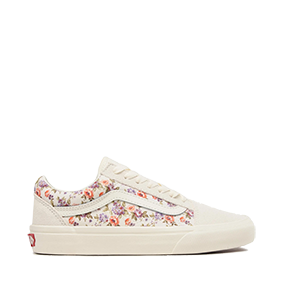 Old Skool Vintage Floral White