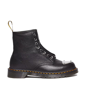 1460 Zip Toe Plate Lunar Black Milled Nappa