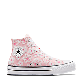 Chuck Taylor All Star Platform Flower Embroidery HI Donut Glaze/Oops Pink/White