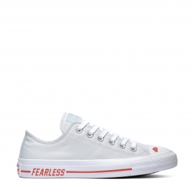 Chuck Taylor All Star OX Love Fearlessly Photon Dust/University Red