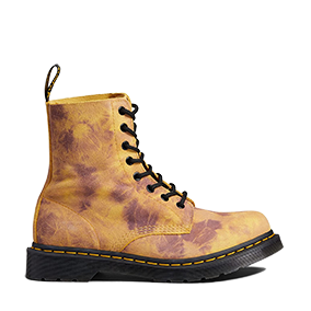1460 Pascal Tie Dye Yellow Suede